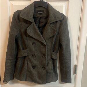 Gray Wool Pea Coat